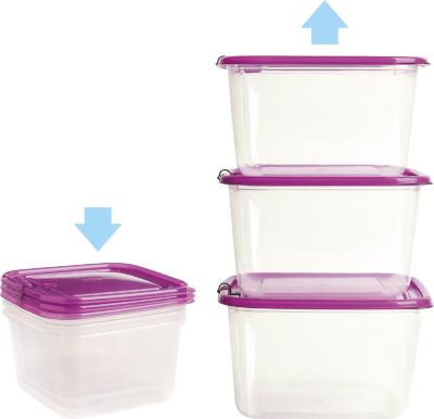 Absolutely Airtight Plastic Food Containers with BPA Free Lid