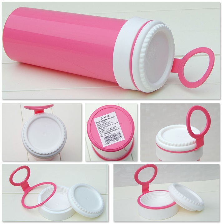 Stackable Plastic Lunch Box with Water Bottle