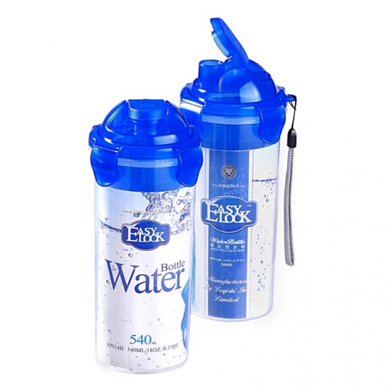Nuevo 600ml UK Made Flip Top Botella de agua SPORTS MARCAS Rastreador de tiempo libre de BPA